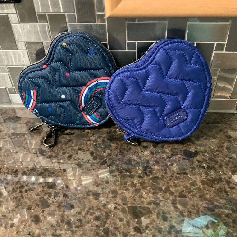 LUG - HEART POUCHES X 2 - NWOT